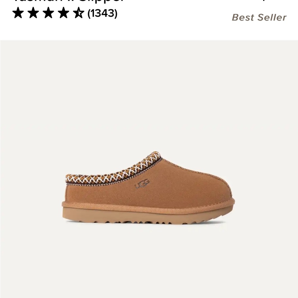 UGG Kids Tasman II Brown Slippers
